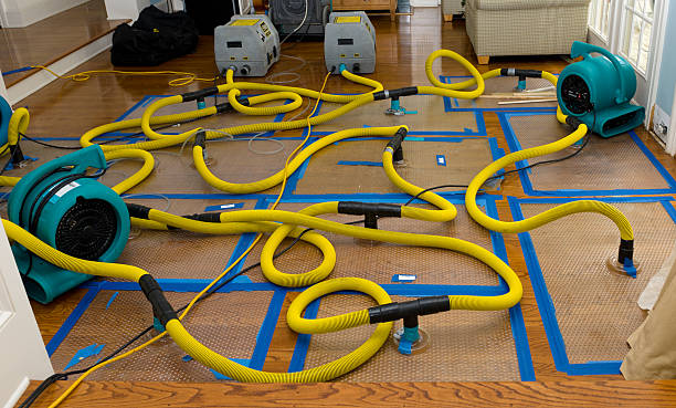 Water damage restoration process in Vaughn, WA